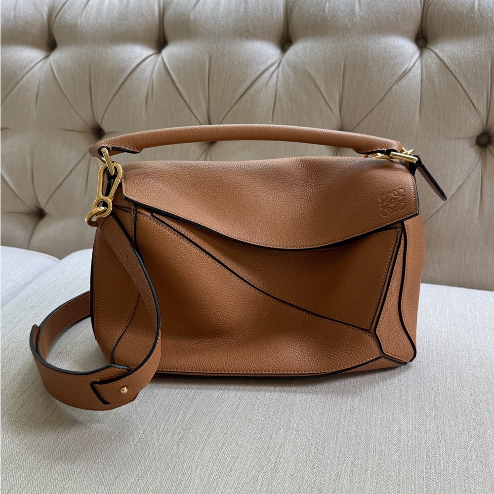 Loewe Tan Puzzle Shoulder Bag
